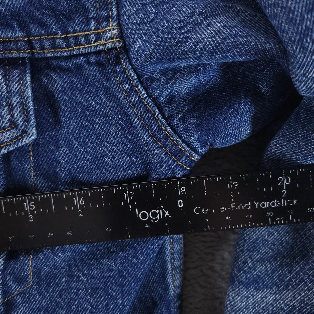 Levis Jacket Mens S Blue Denim Trucker Quilted Lined Button Front Pockets Casual